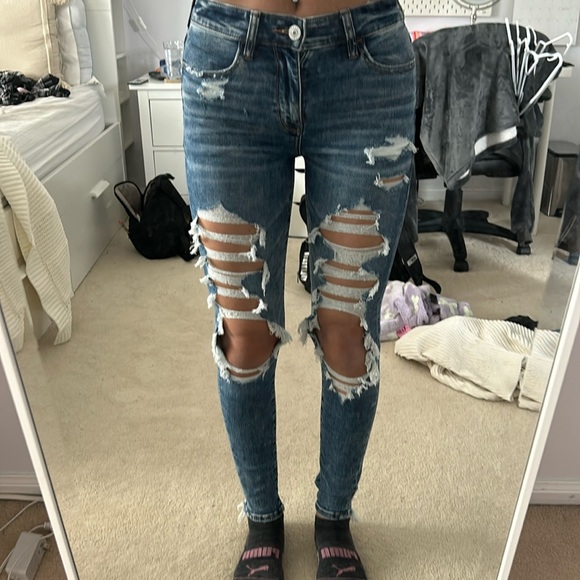 American Eagle women’s ripped skinny jeans - Picture 1 of 5